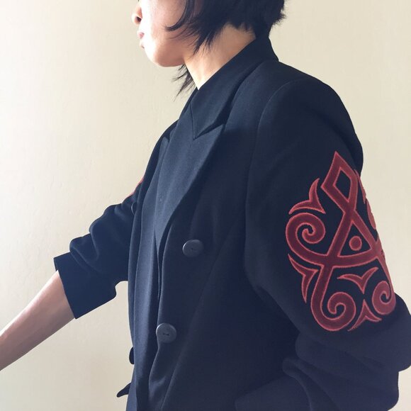 Vintage Sophie Sitbon Double Breasted Blazer and Skirt Suit - Picture 3 of 5